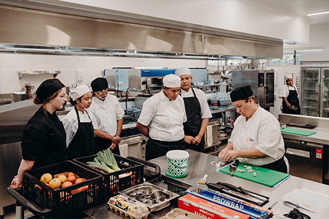Commercial Cookery students at Broome campus