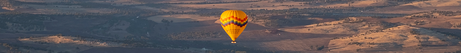 Hot air balloons floating over Northam area