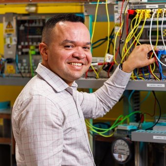 International student Lismar using TAFE facilities