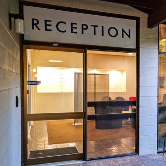 Front reception entrance for TIWA Office