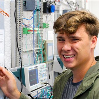 Student using TAFE training facility