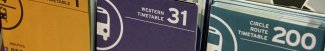 Bus timetable brochures