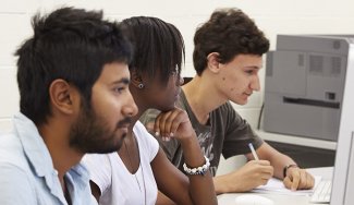 Students studying