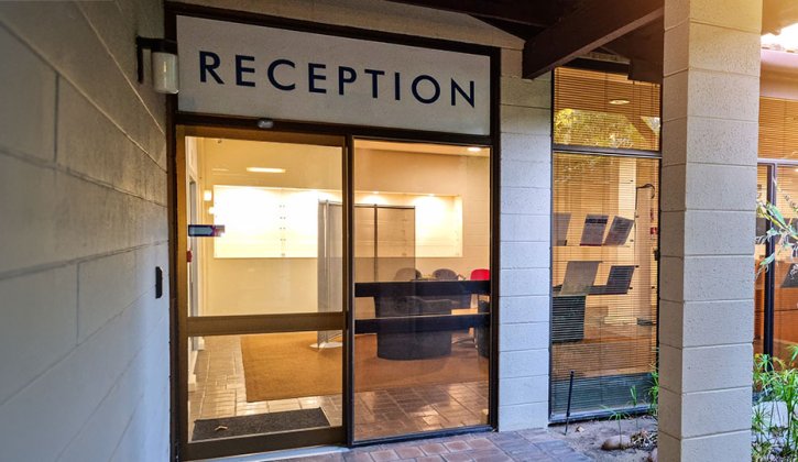 Front reception entrance for TIWA Office