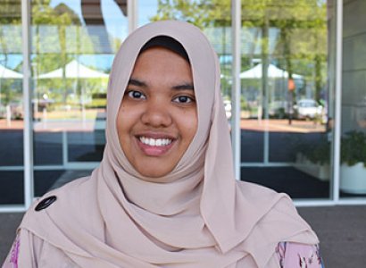 Student Ameera at TAFE campus