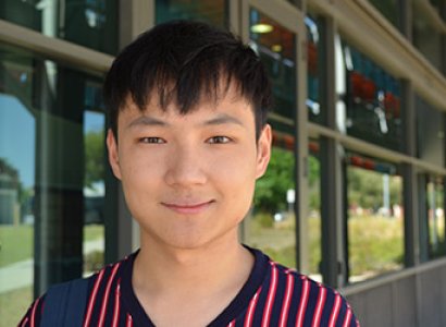 Student Chris Wong at TAFE campus