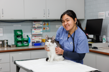 Animal care service student